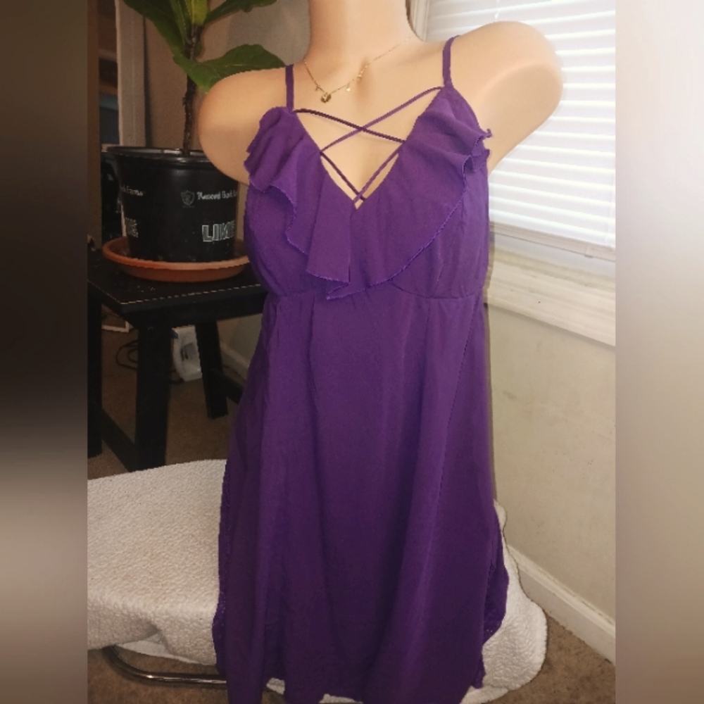 Soma intimates purple baby doll dress size medium